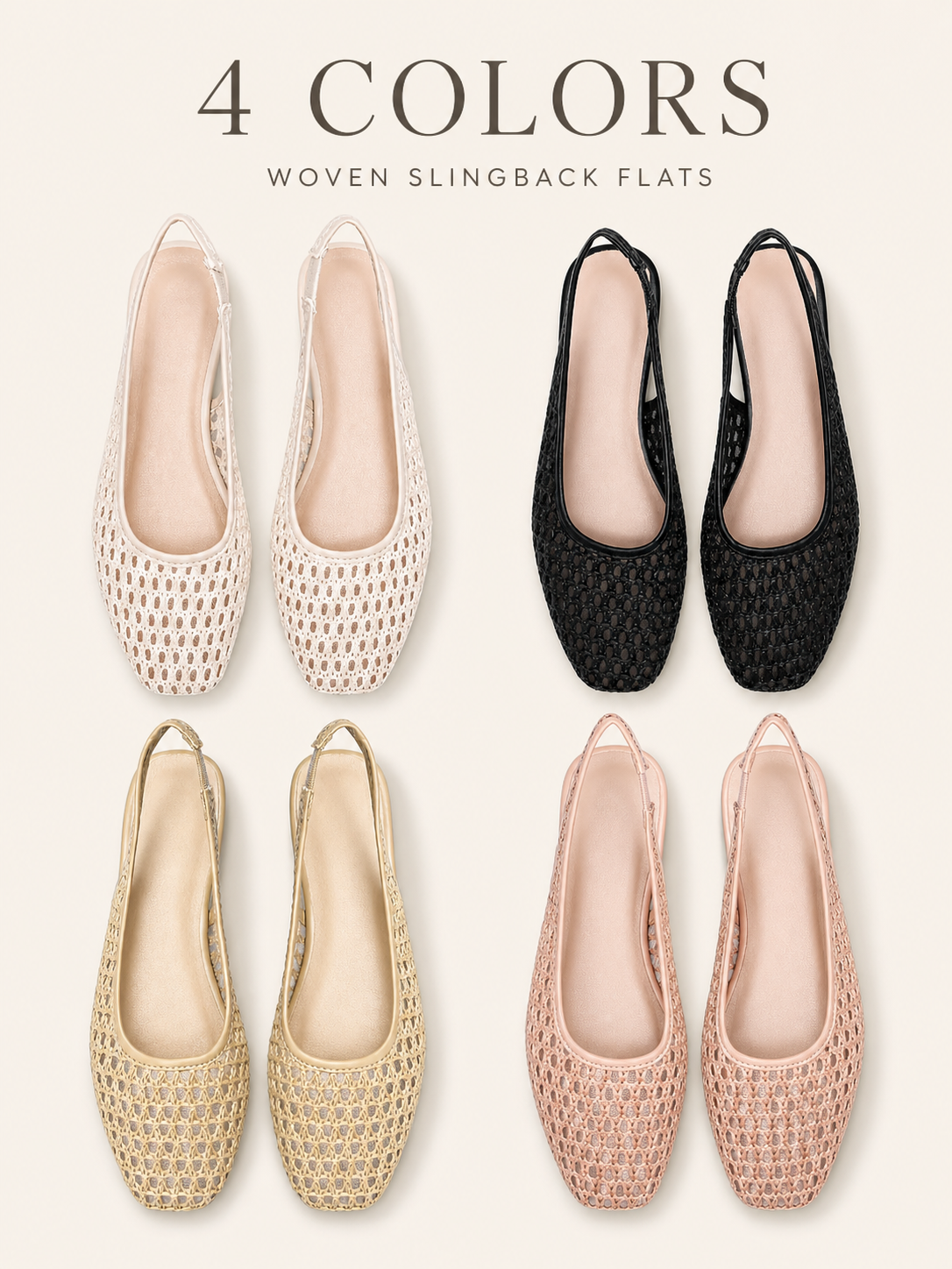 Women's Woven Slingback Sandals