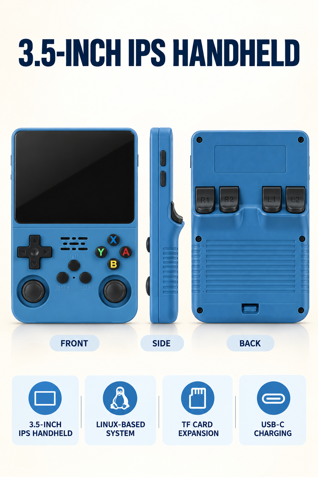 3.5-Inch Linux Handheld Console with Rechargeable Battery hardware detail 1