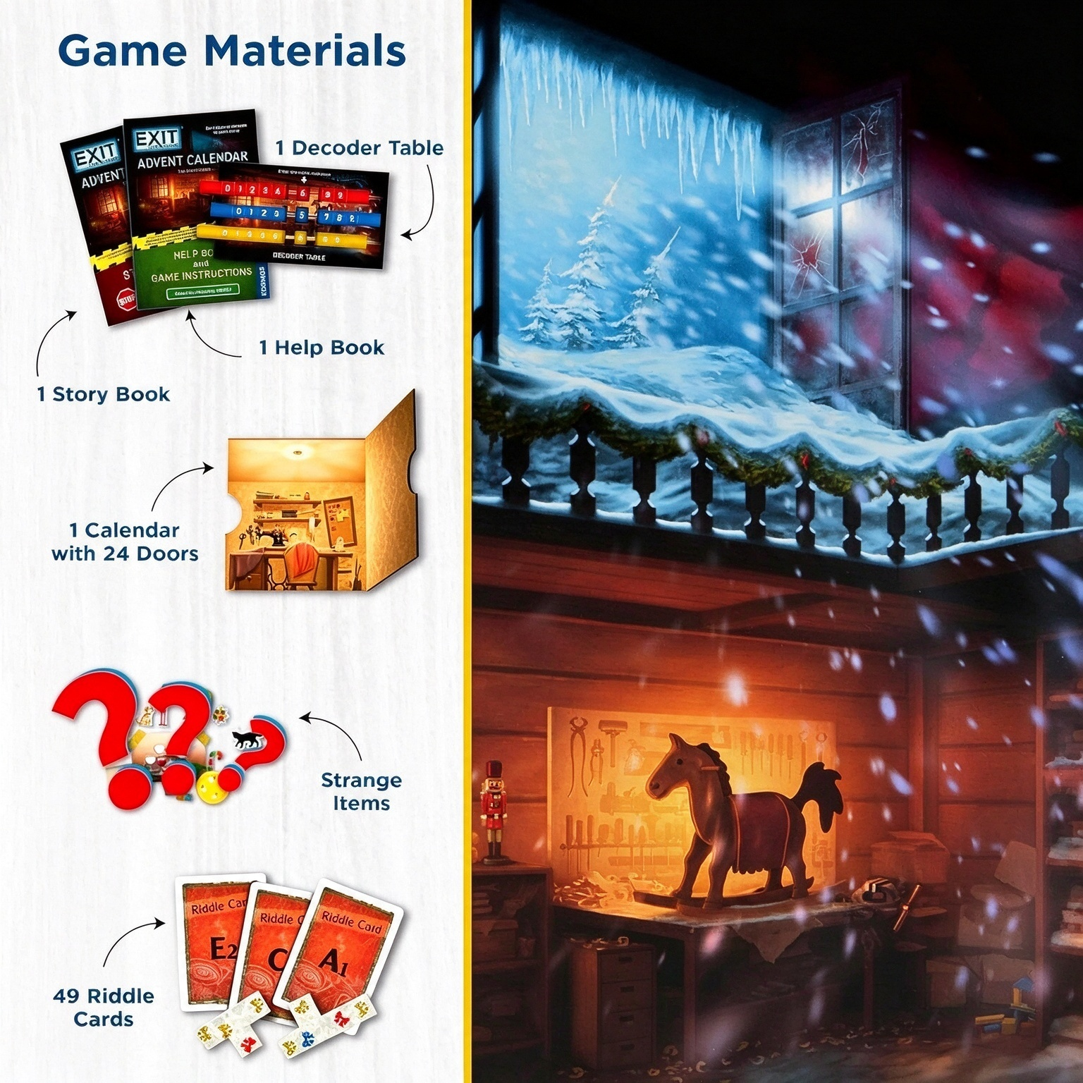 50% OFF | 🗝️🎄 Escape the Workshop! Advent Calendar – 24 Days of Puzzle Adventure & Fun ✨