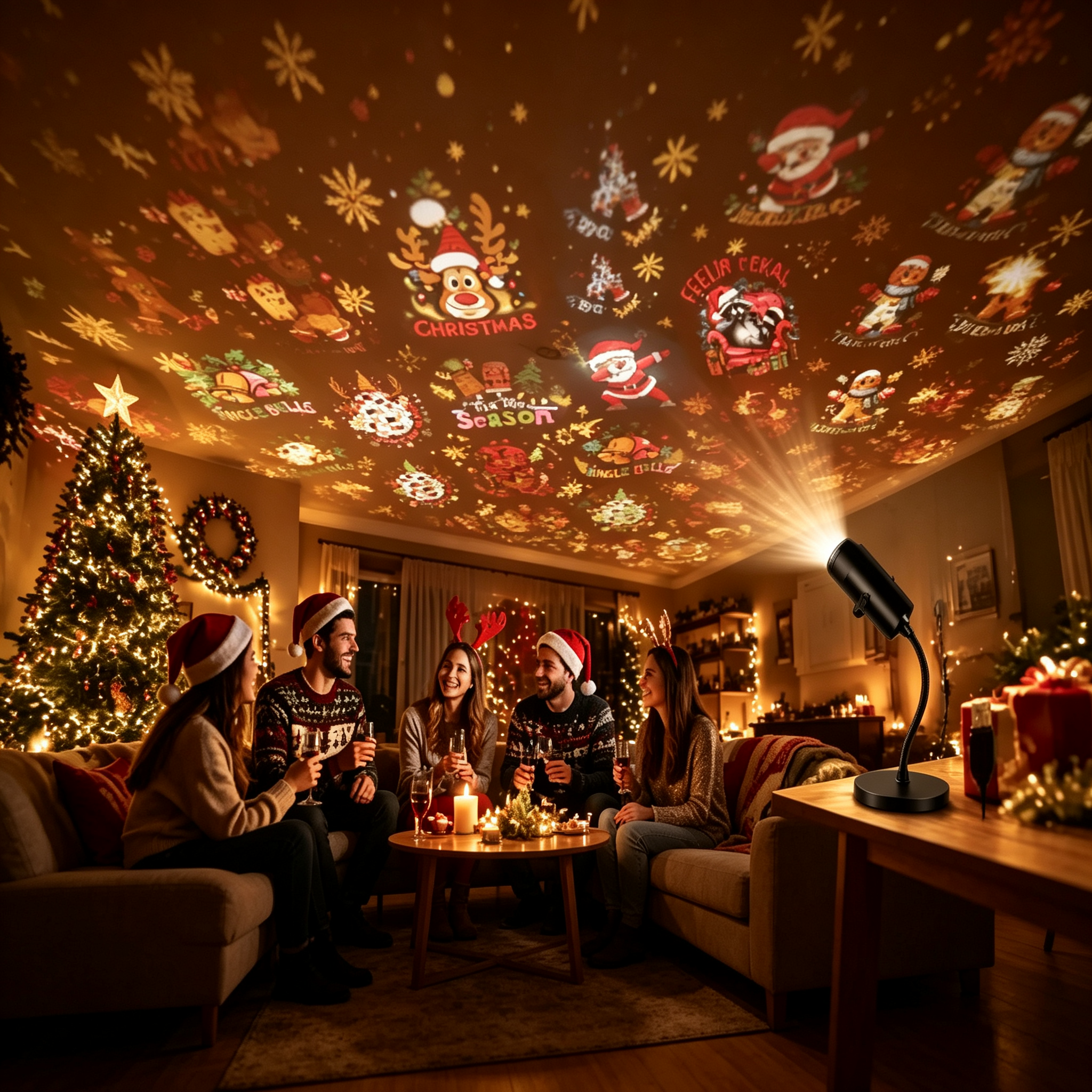 HD Christmas Projector