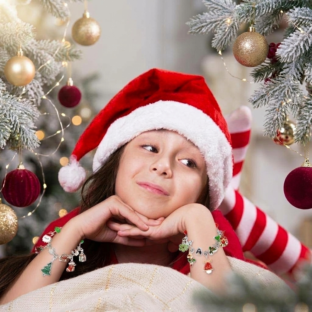 DIY 24 Days Christmas Countdown Calendar Bracelets Set