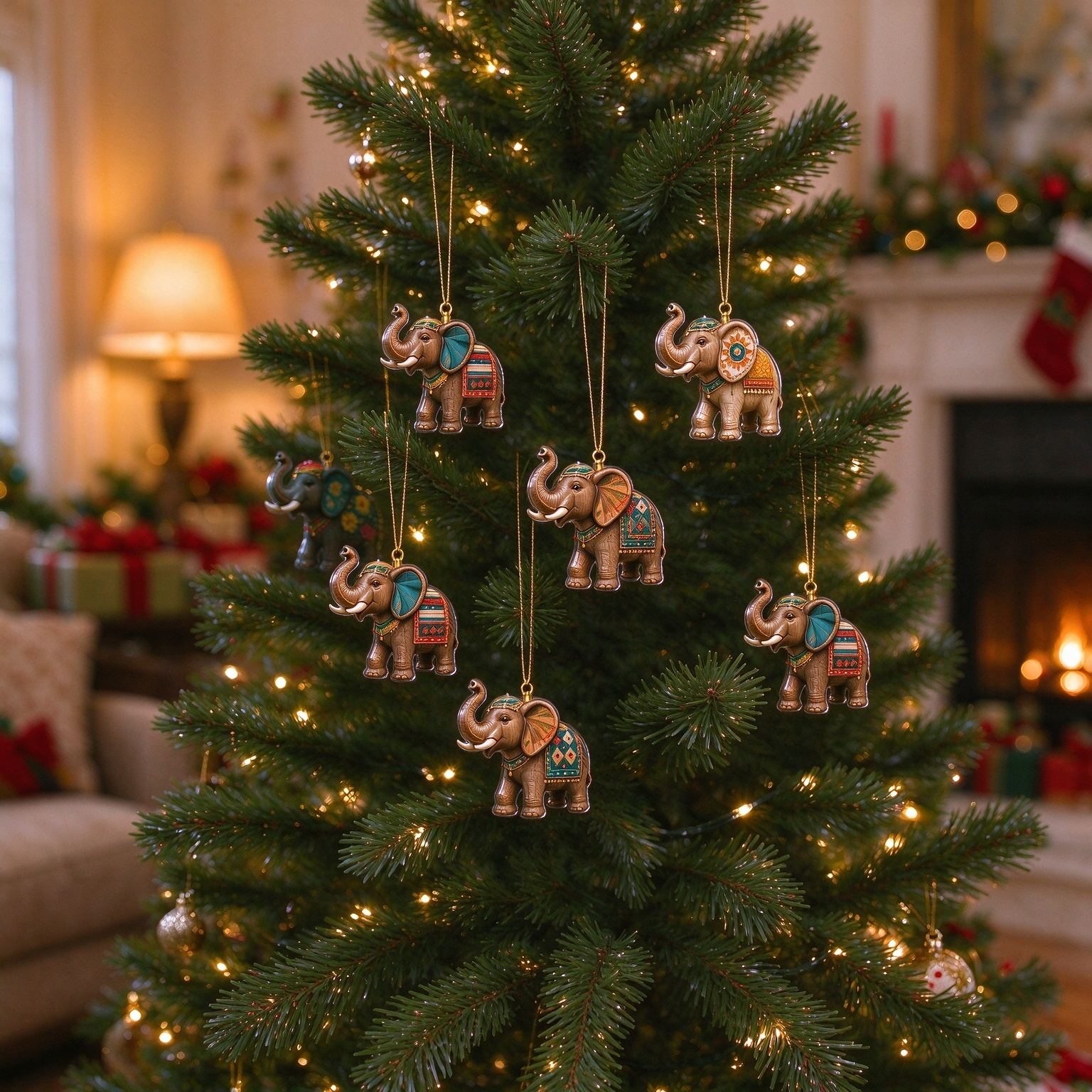 50% OFF | 🐘 2026 Savanna Spirit Elephant Advent Calendar – 24 Wooden Charms ✨