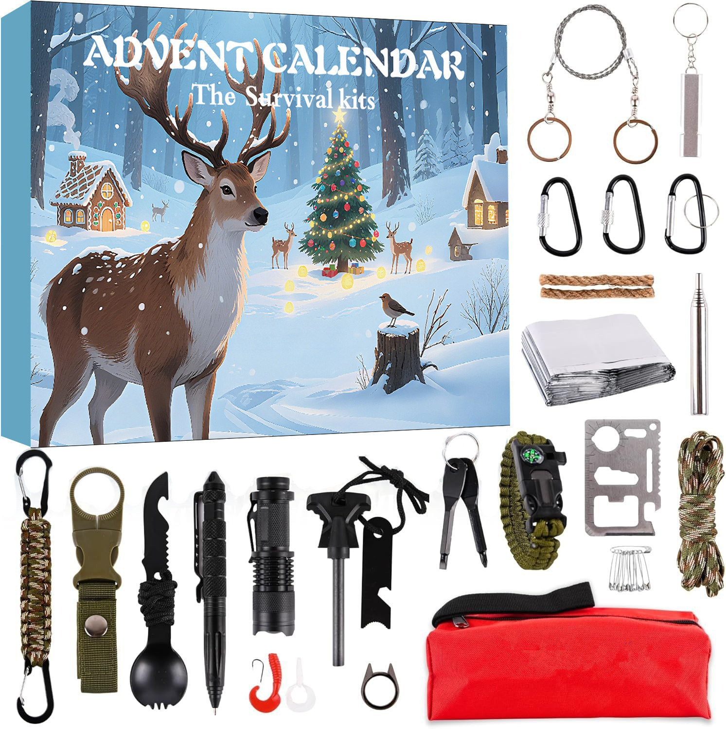 50% OFF | 🏕️ Outdoorsman Advent Calendar – 24 Days Survival & Camping Gear Surprises 🎄