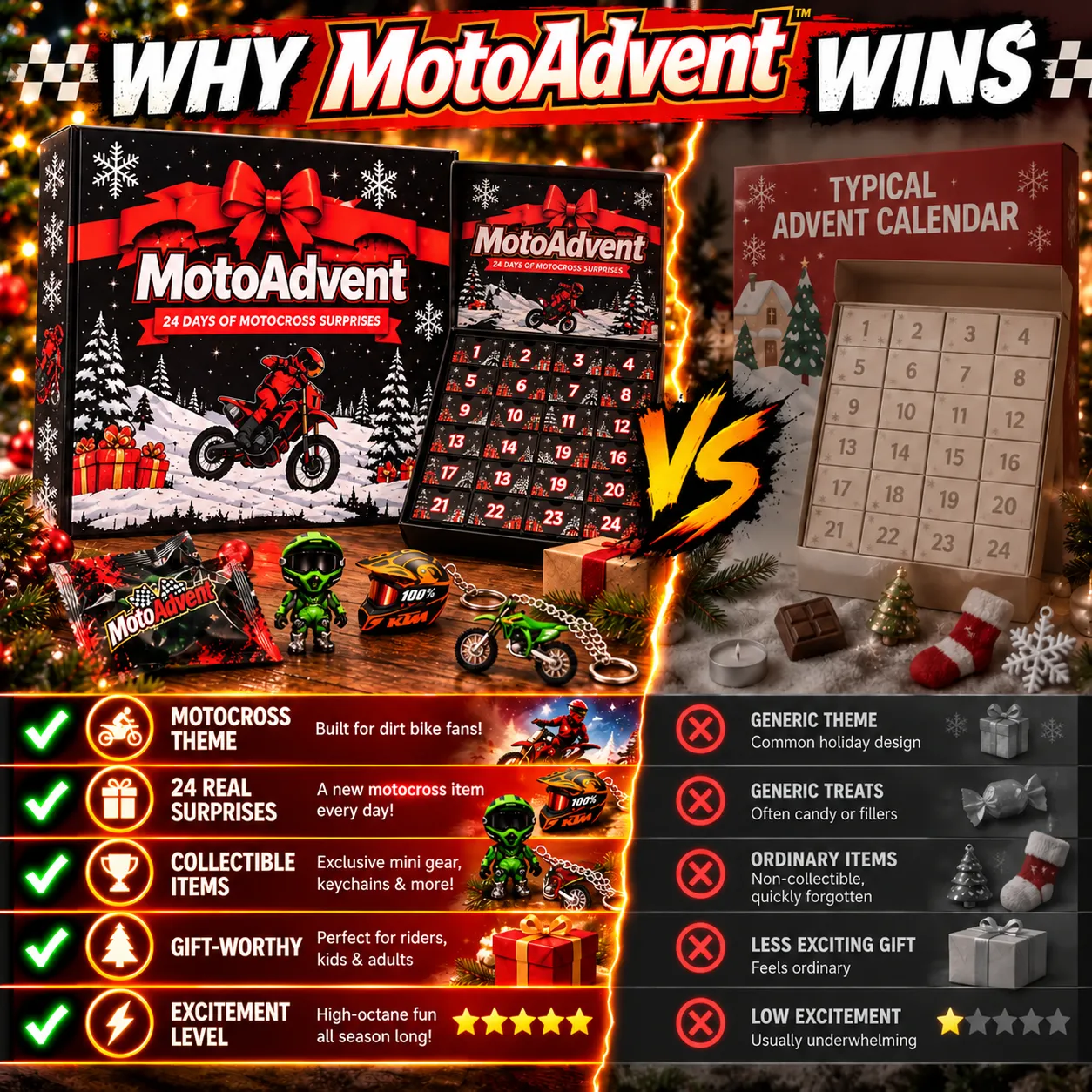 50% OFF | 🏍️ Motocross Advent Calendar – 24 Days of Rider Themed Gifts 🎄