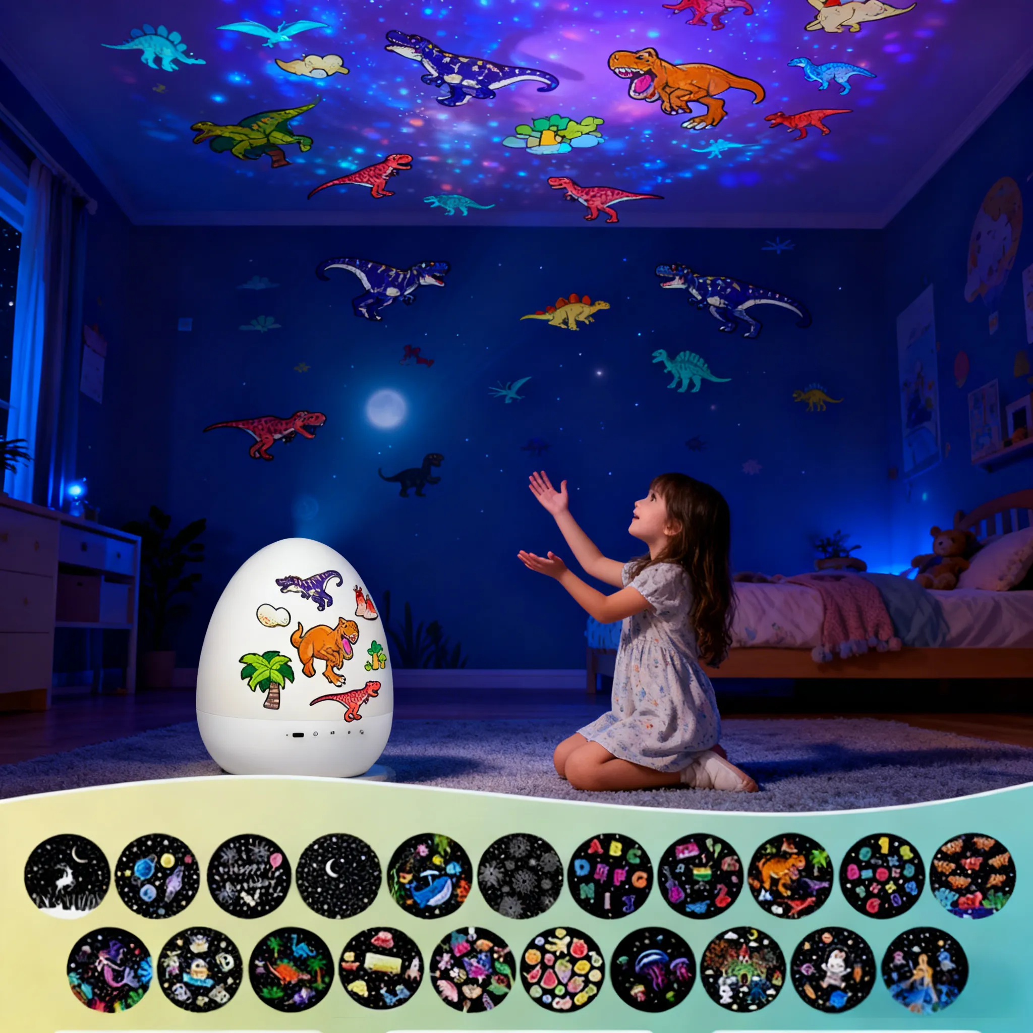 🎄Dinosaur Egg Night Light Projector  For Kids