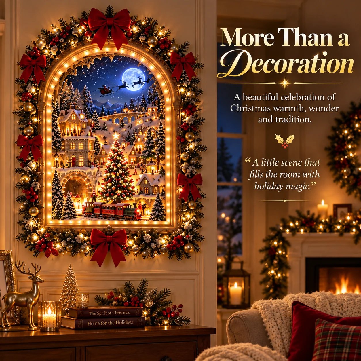 50% OFF | 🎄 The Christmas Portal – Animated Christmas Village Display ✨