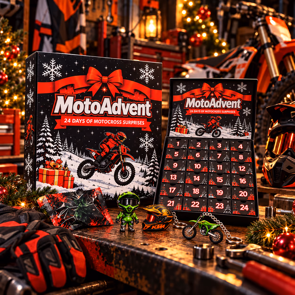 50% OFF | 🏍️ Motocross Advent Calendar – 24 Days of Rider Themed Gifts 🎄