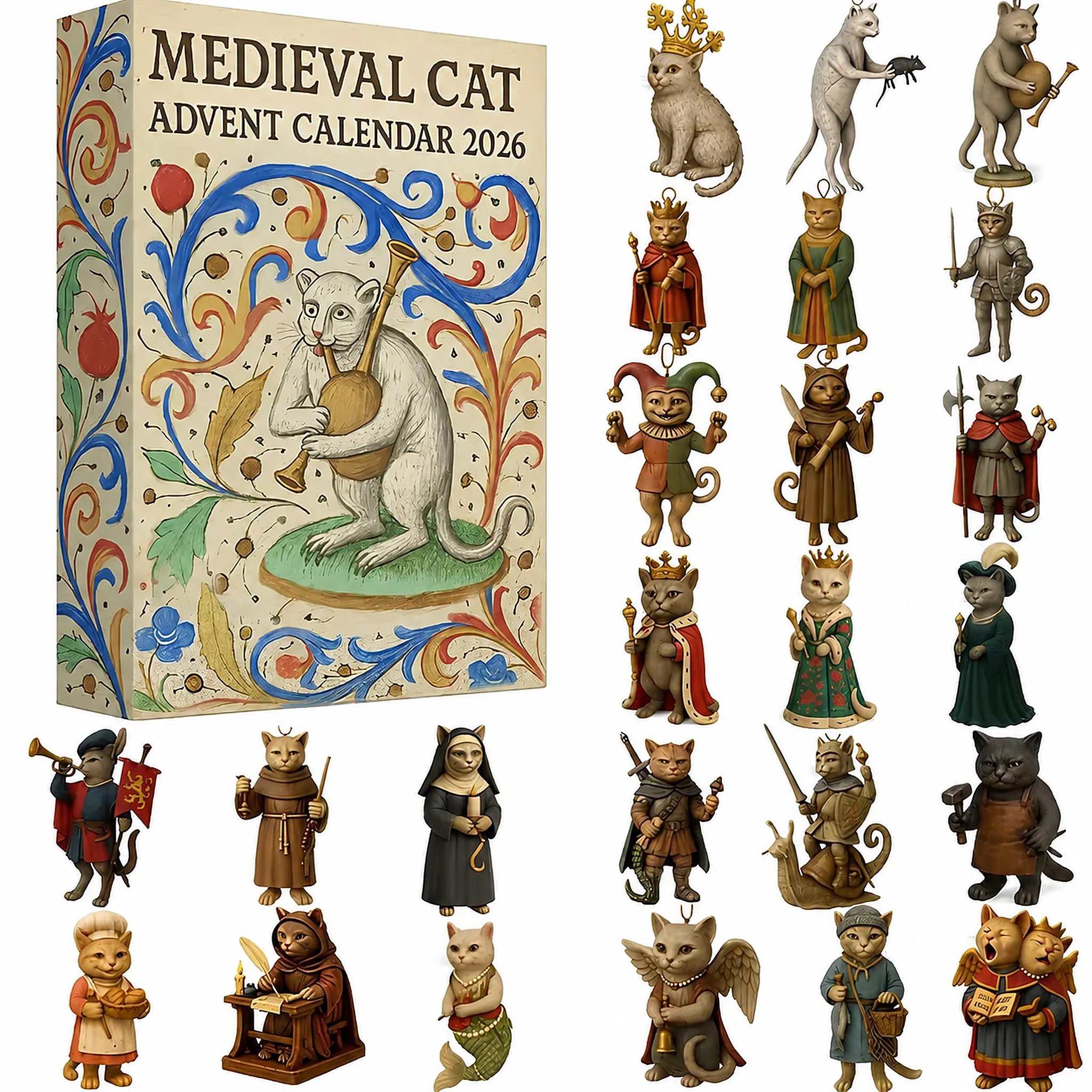 50% OFF | 🐈🏰 Medieval Cat Advent Calendar 2026 – Limited Edition, Only 100 Sets Left ✨