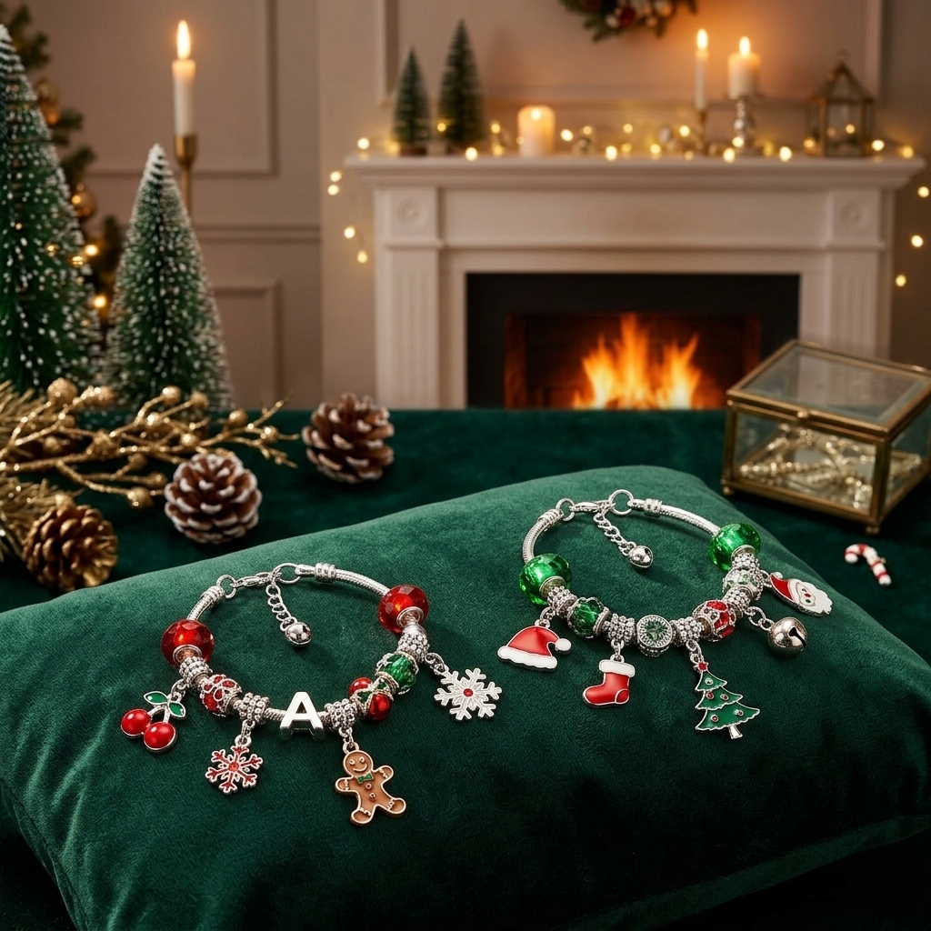 DIY 24 Days Christmas Countdown Calendar Bracelets Set