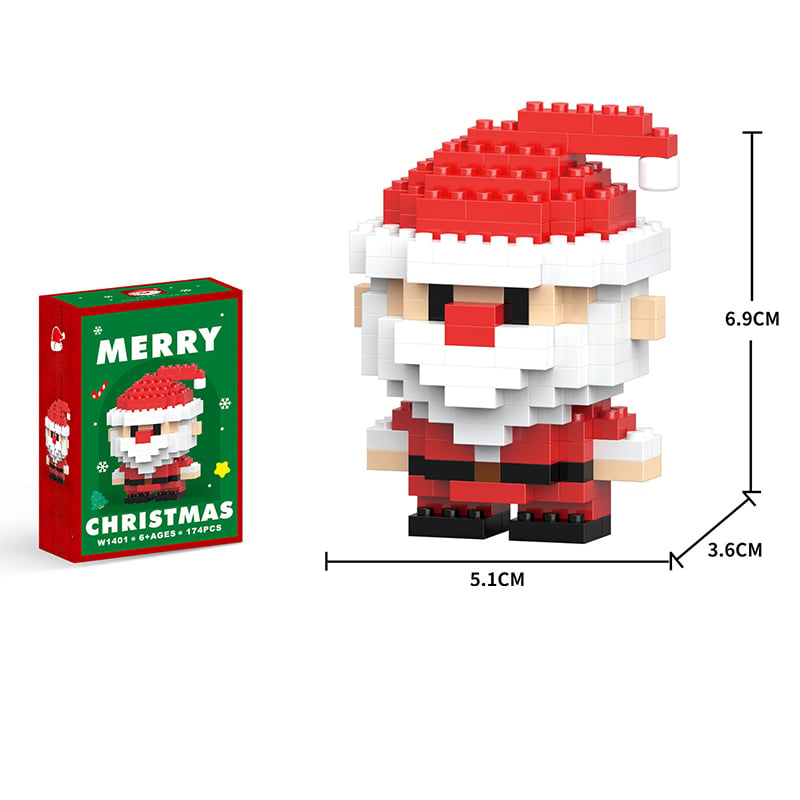 Mini Christmas Building Blocks Set