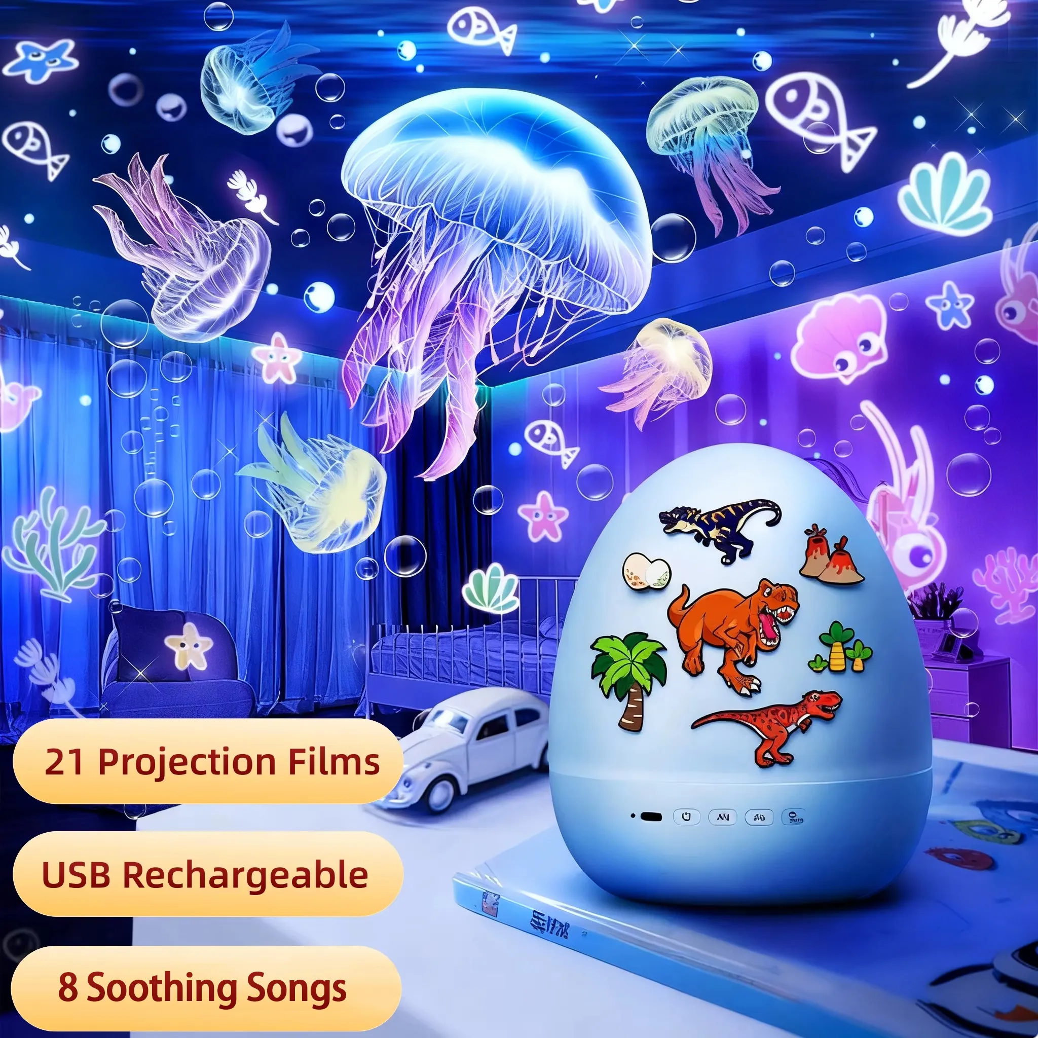 🎄Dinosaur Egg Night Light Projector  For Kids