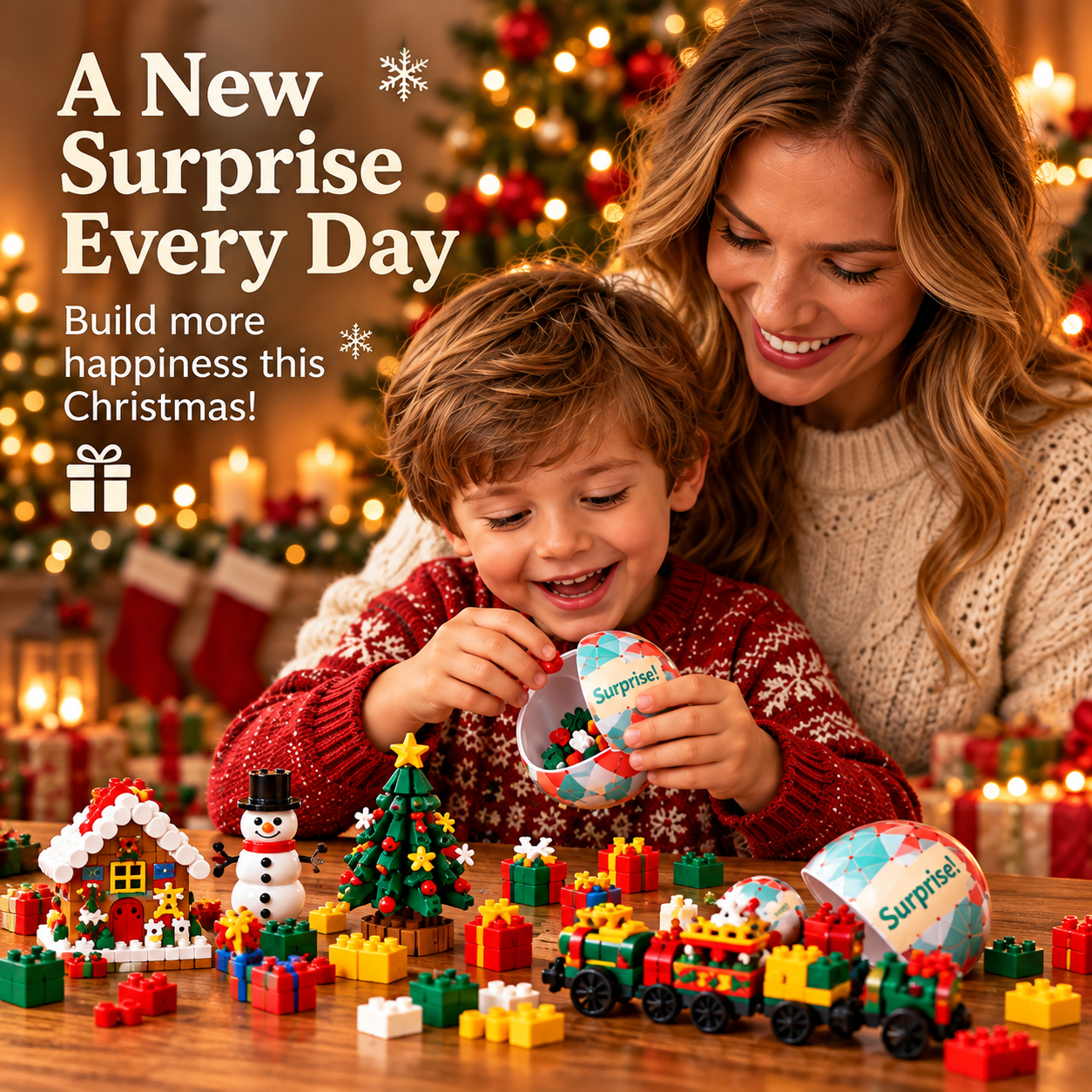50% OFF | 🎅 2026 Christmas Capsule Building Blocks – Surprise Mini Building Set 🎄