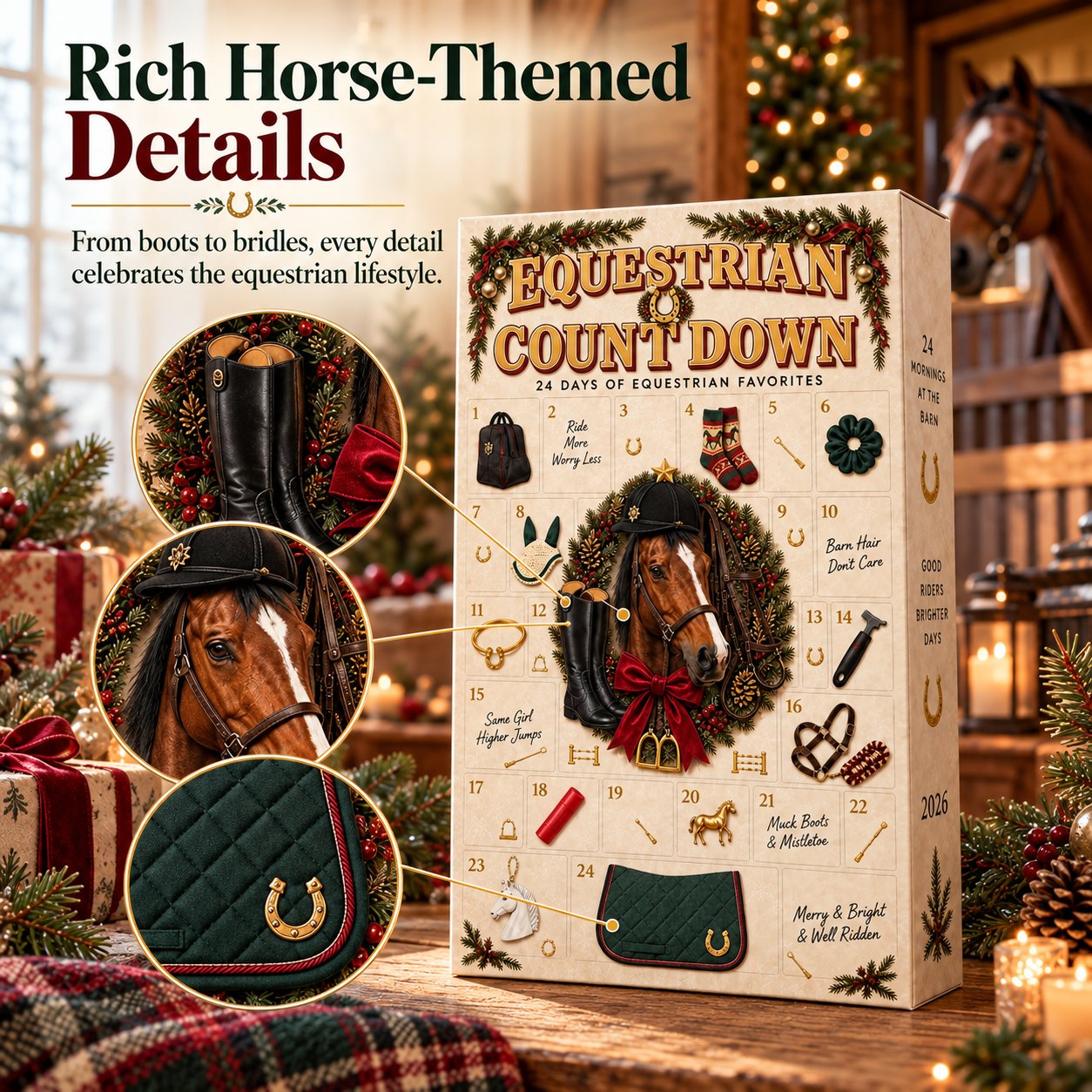 50% OFF | 🐴🎄 2026 Reitsport Advent Calendar – 24 Equestrian Surprises ✨