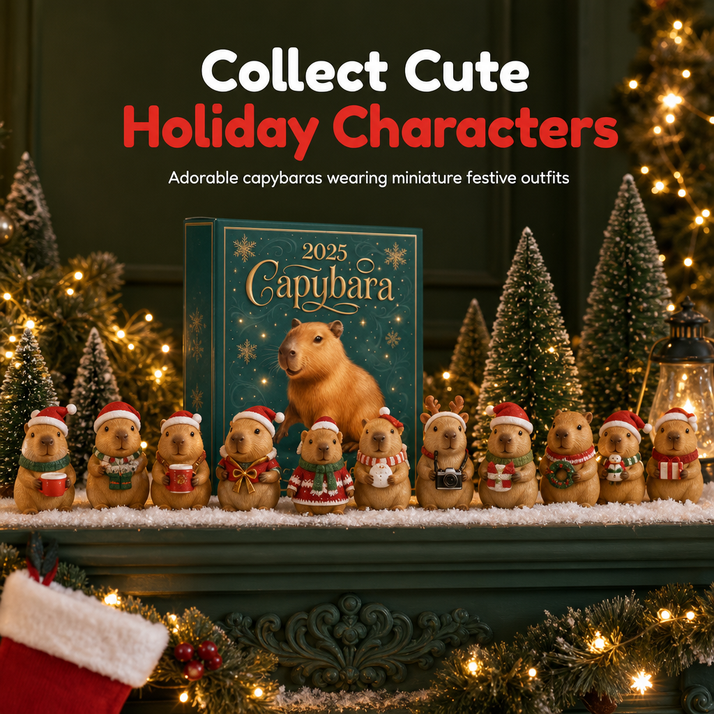 50% OFF | 🎁Capybara Christmas Advent Calendar – 24 Days Festive Countdown Surprises 🎄