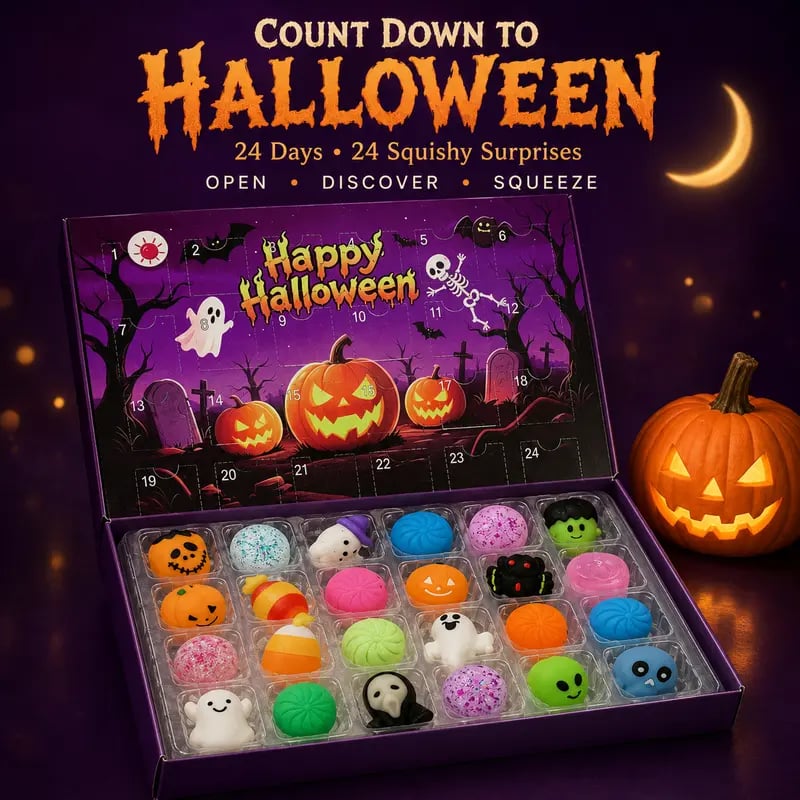 50% OFF | 🎃 Halloween Squishy Surprise Box – 24 Slow-Rise Toys & Collectibles 🎃