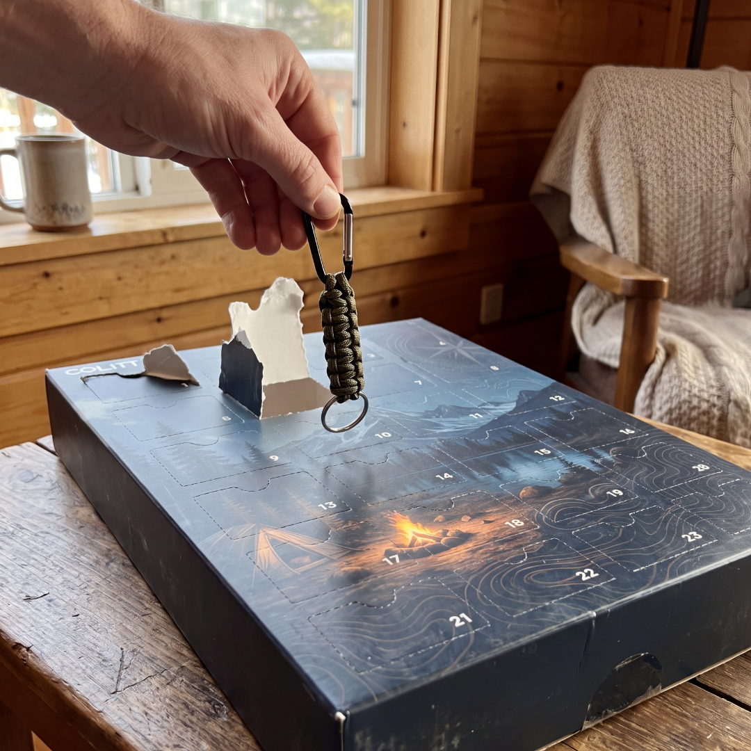 50% OFF | 🏕️ Outdoorsman Advent Calendar – 24 Days Survival & Camping Gear Surprises 🎄