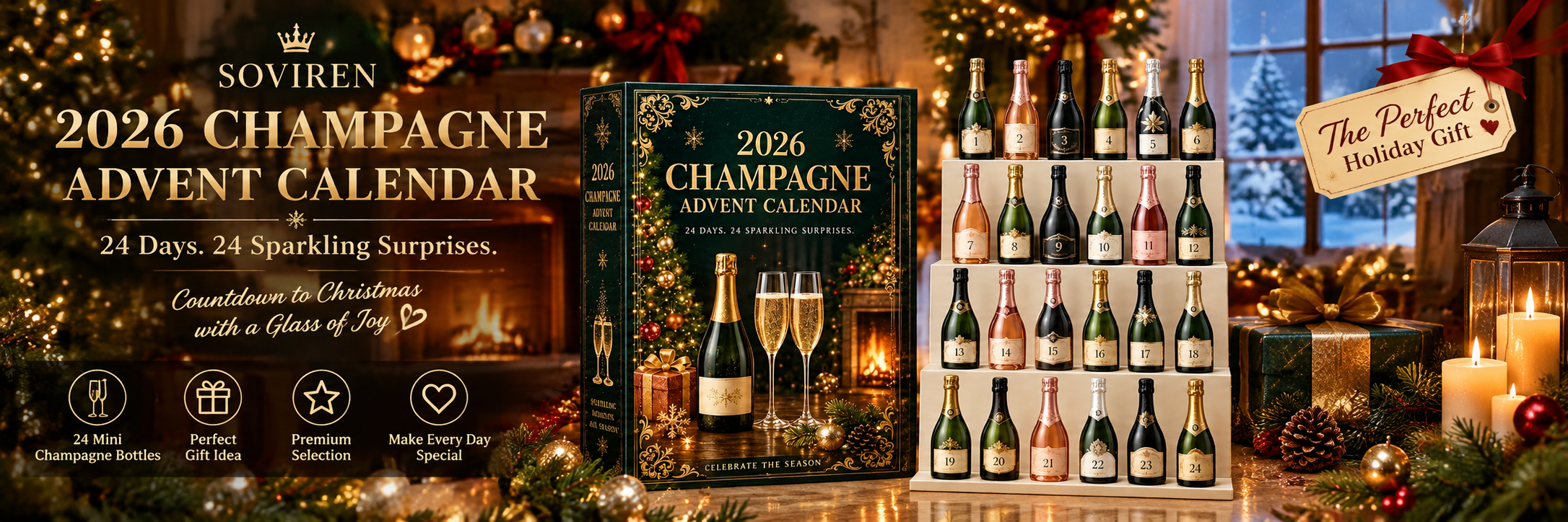 2026 champagne-inspired advent calendar