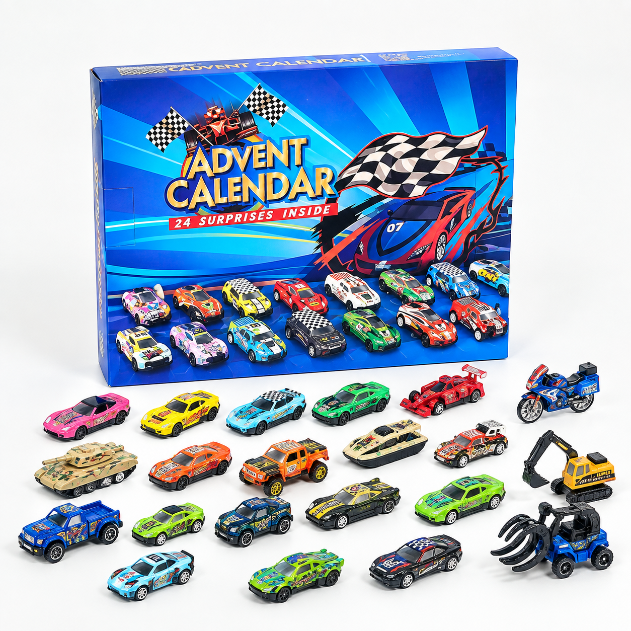 Christmas Die-Cast Car Advent Calendar for Kids