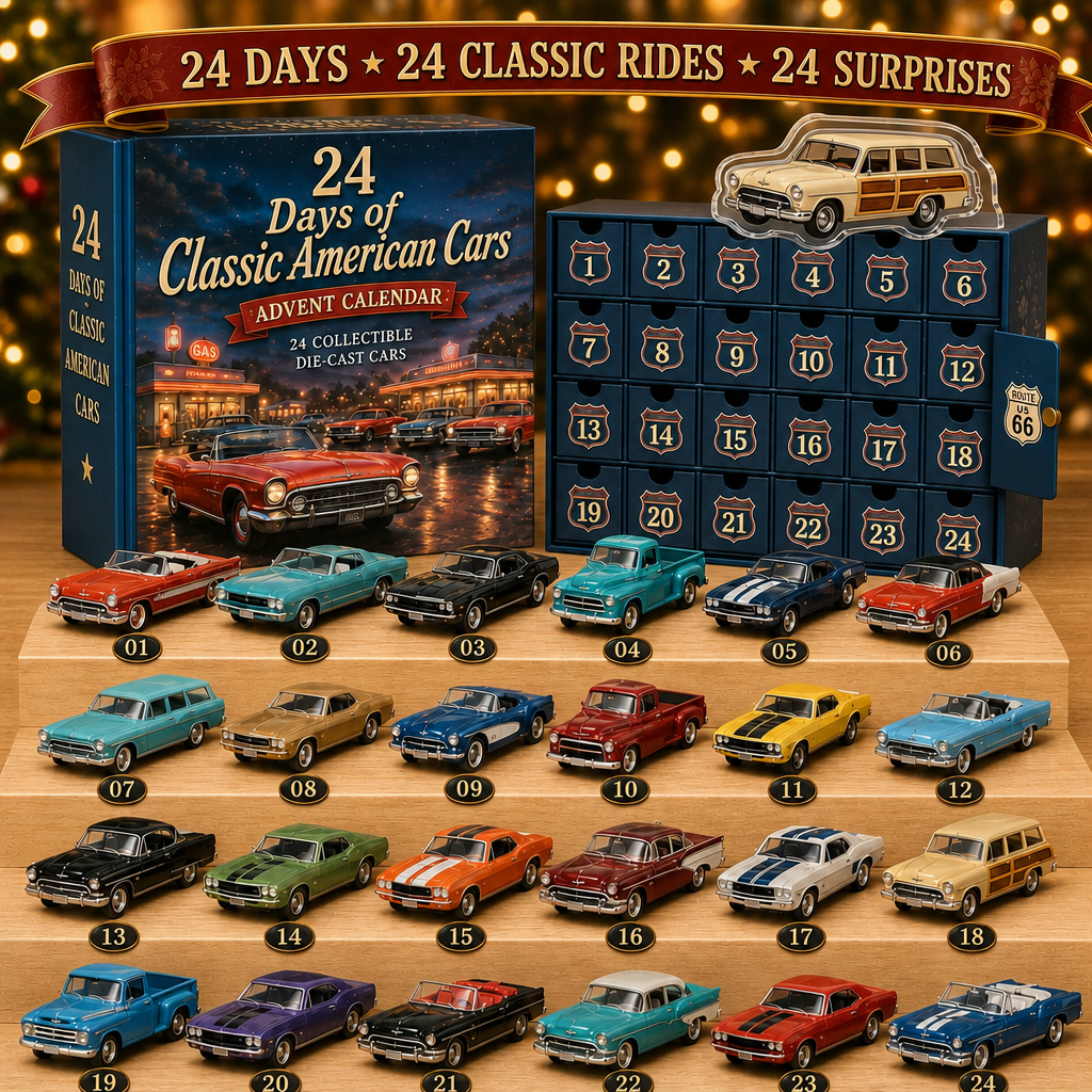 🚜Build the Fleet Collection 24-Day Vehicle Advent Calendar Series Christmas gifts