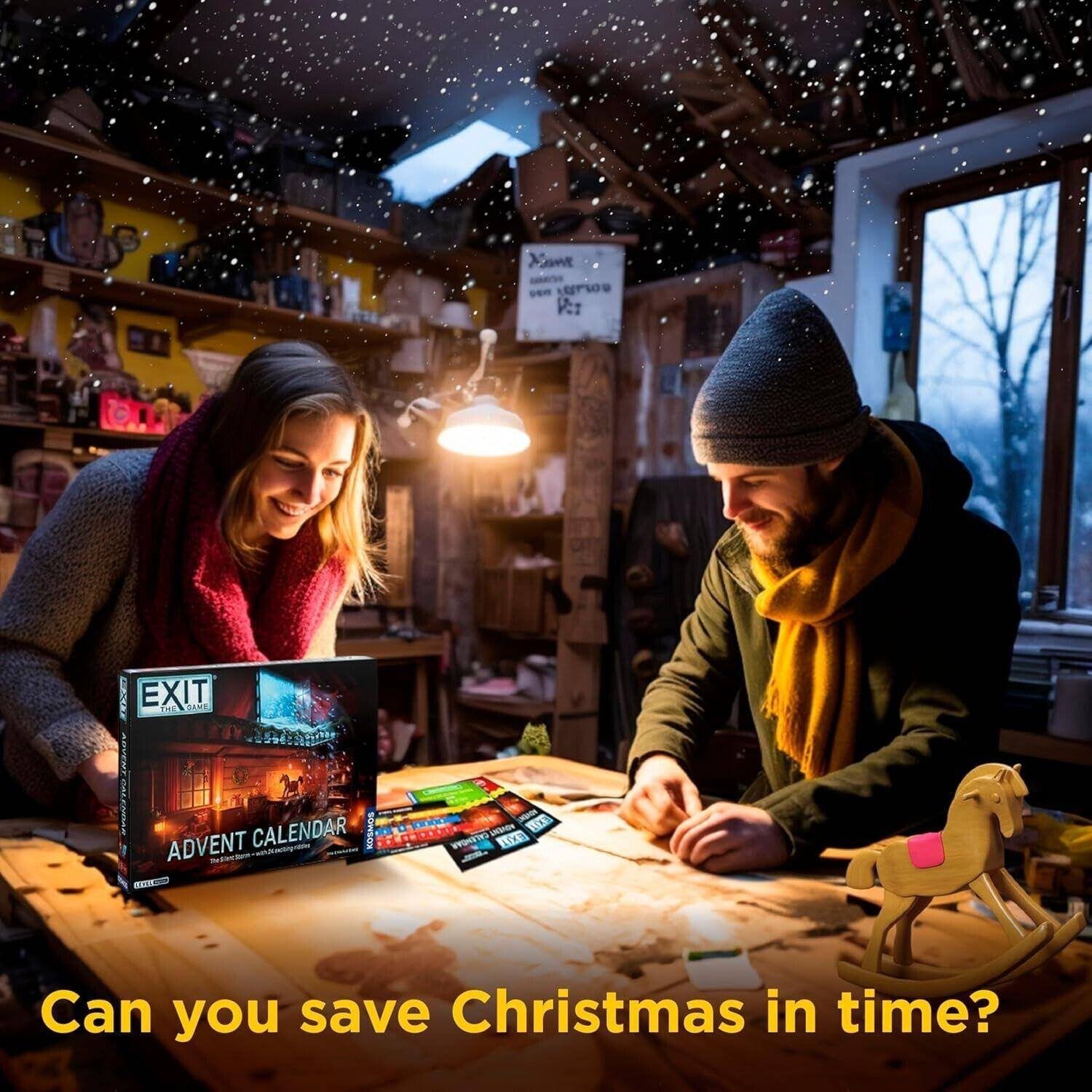 50% OFF | 🗝️🎄 Escape the Workshop! Advent Calendar – 24 Days of Puzzle Adventure & Fun ✨