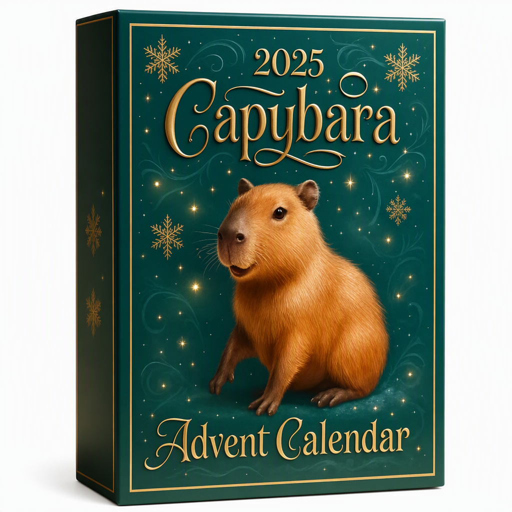 50% OFF | 🎁Capybara Christmas Advent Calendar – 24 Days Festive Countdown Surprises 🎄