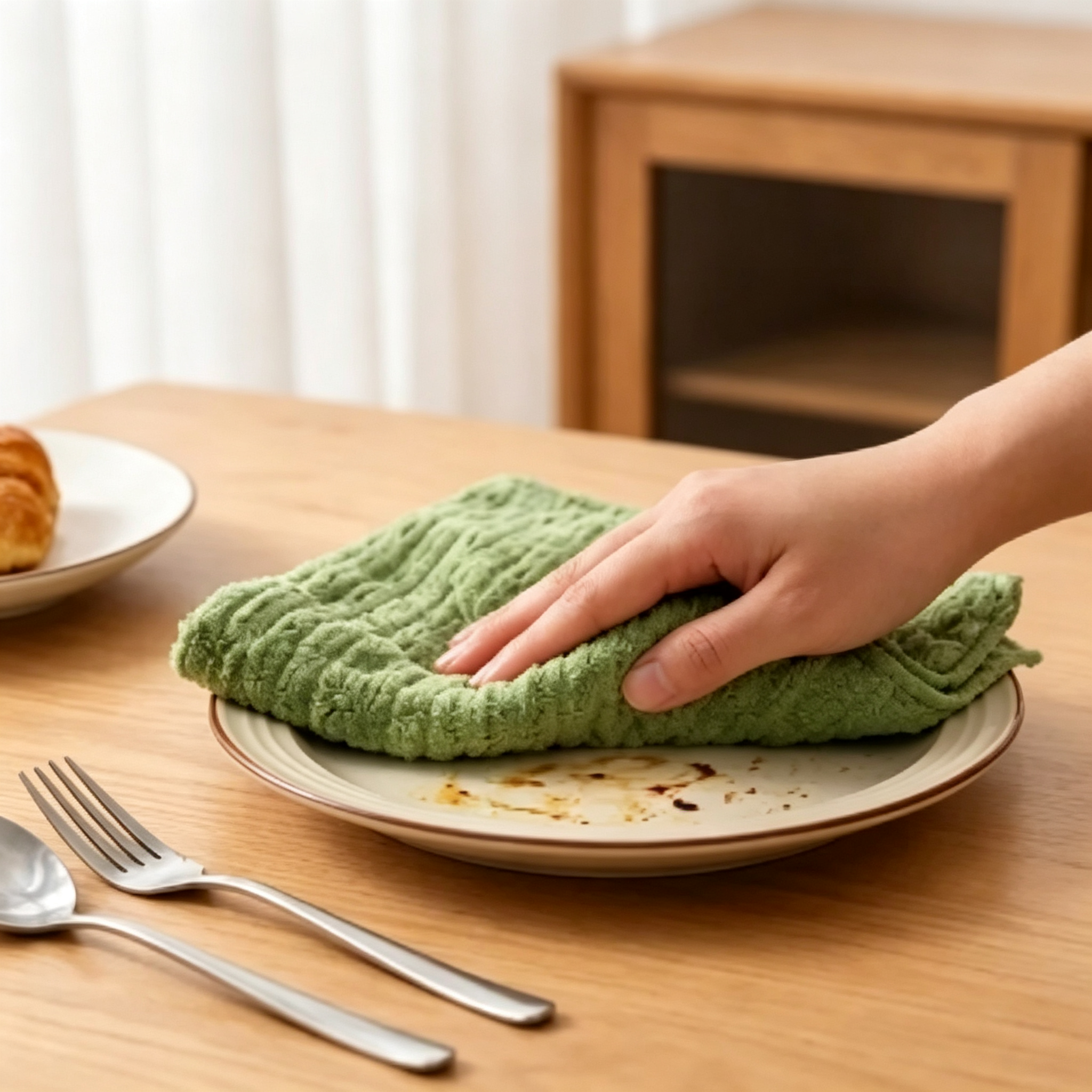 Cleaning dining table