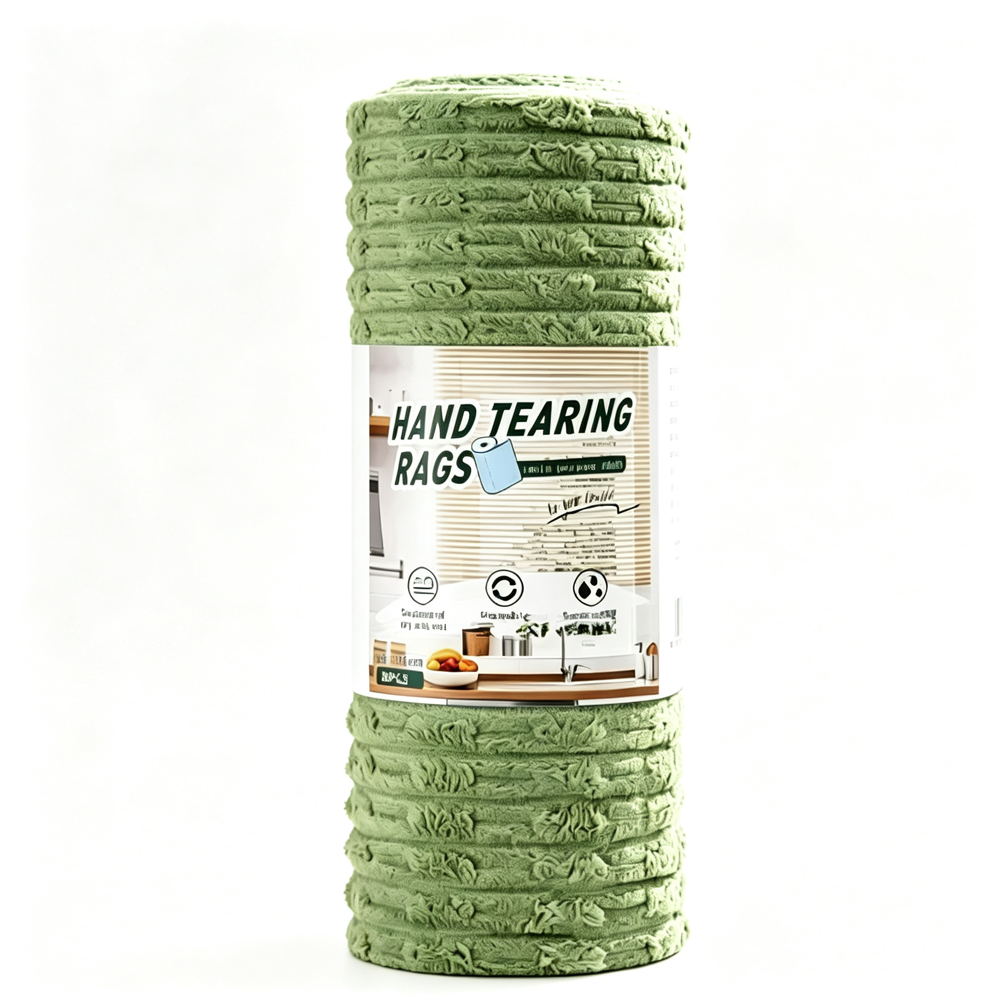 20 PCS Tearable Antibacterial Cleaning Cloths, 10A-Grade Reusable Wet/Dry Lint-Free Rags, Streak-Free Scrubbing Towels for Kitchen, Car, Glass & Electronics (10″x10″)