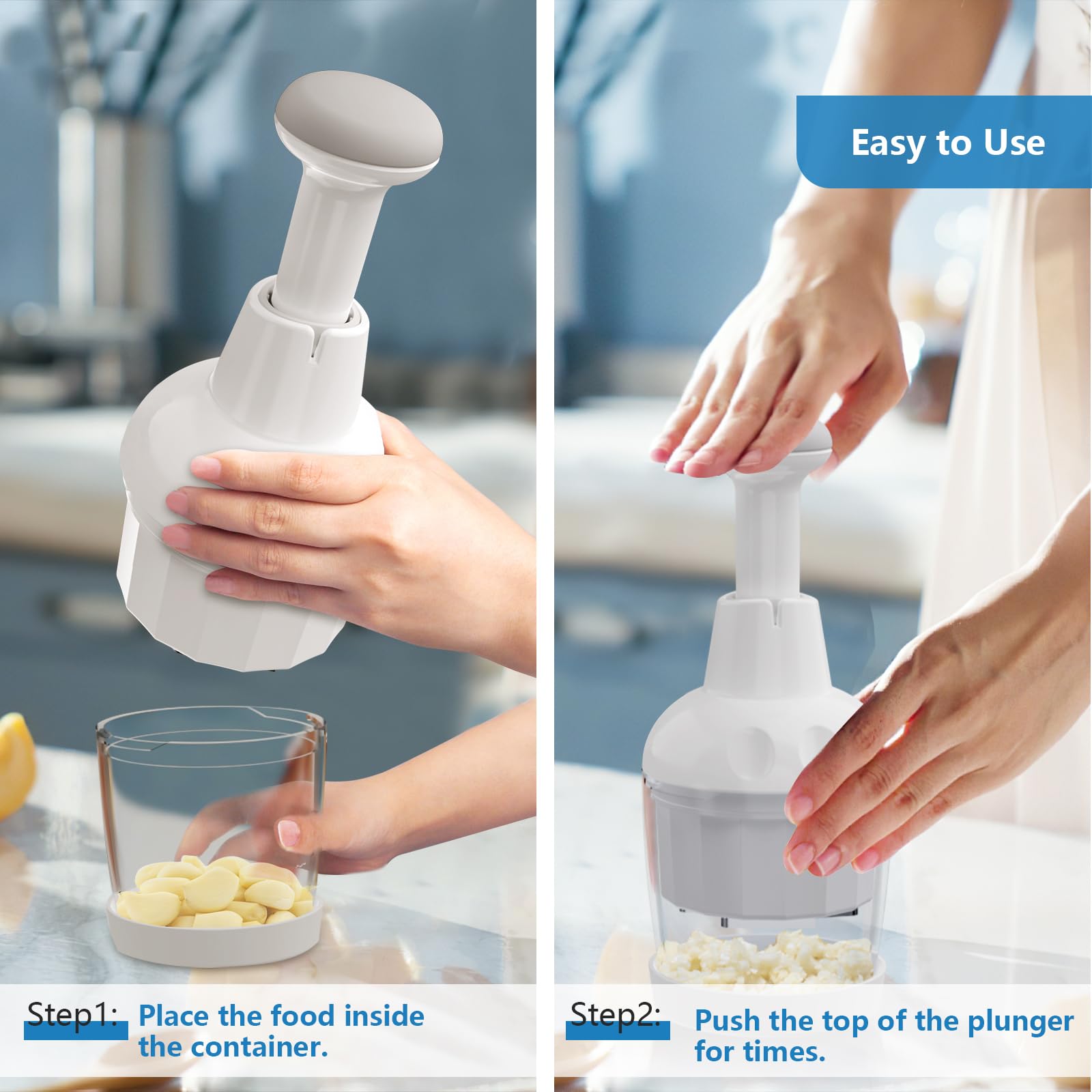 Manual Push Food Chopper