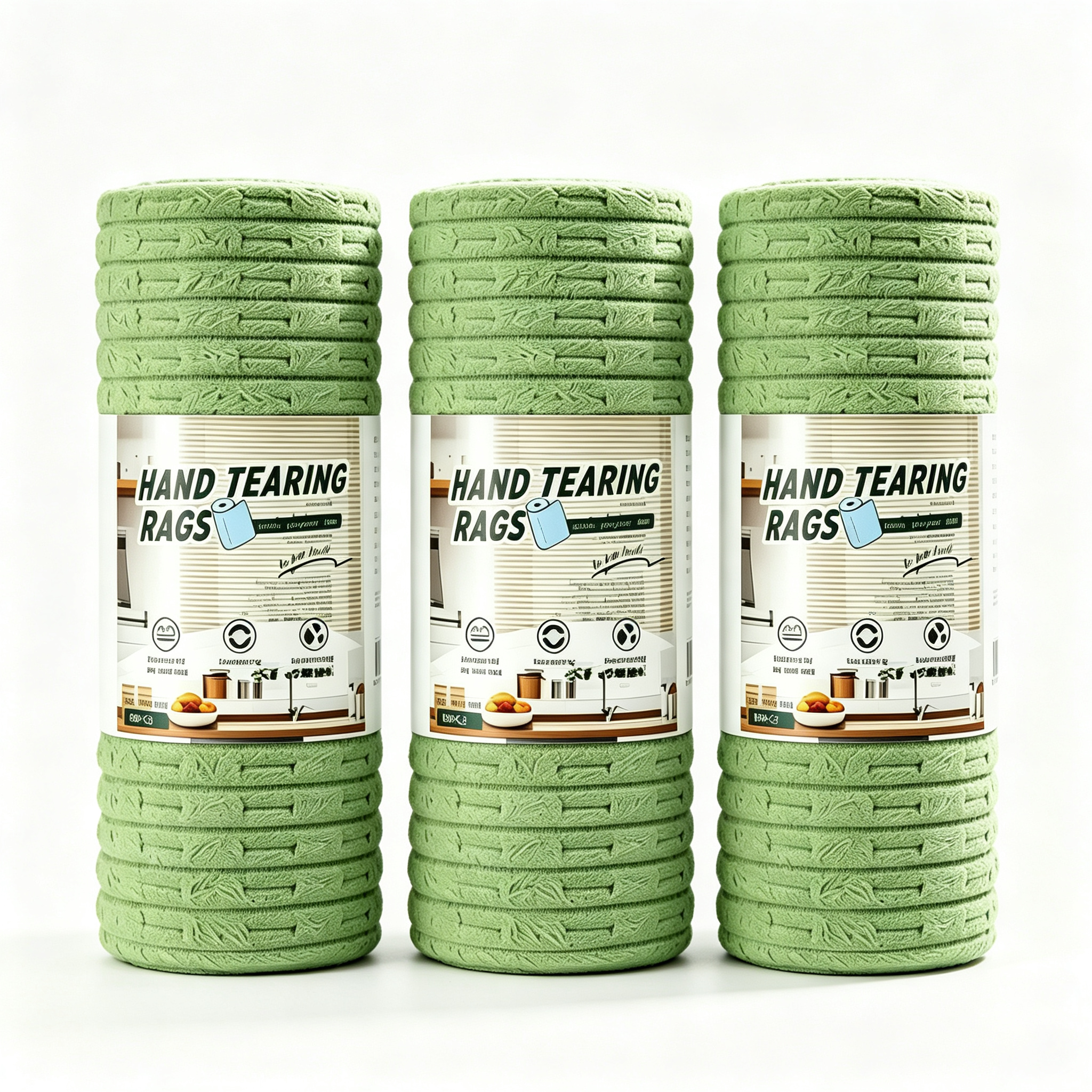 20 PCS Tearable Antibacterial Cleaning Cloths, 10A-Grade Reusable Wet/Dry Lint-Free Rags, Streak-Free Scrubbing Towels for Kitchen, Car, Glass & Electronics (10″x10″)