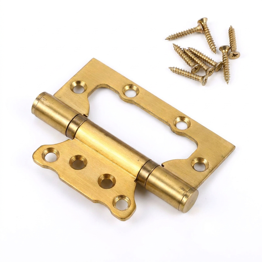 12.5x7.5cm Red Bronze Square Solid Stainless Steel Door Hinges Ball Bearing Door Hinges 3mm Thick Pack of 2