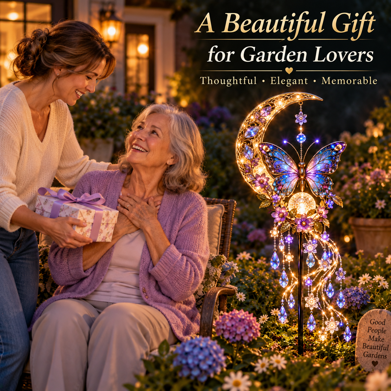 ❤Same as the video🦋Butterfly Moonlight Cascade™ A Little Moonlight Magic for Your Garden🌺