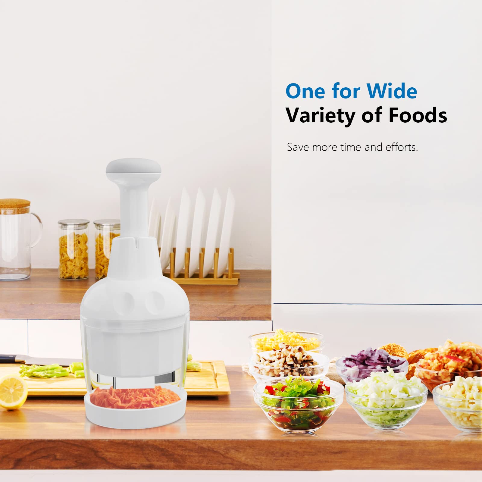 Manual Push Food Chopper