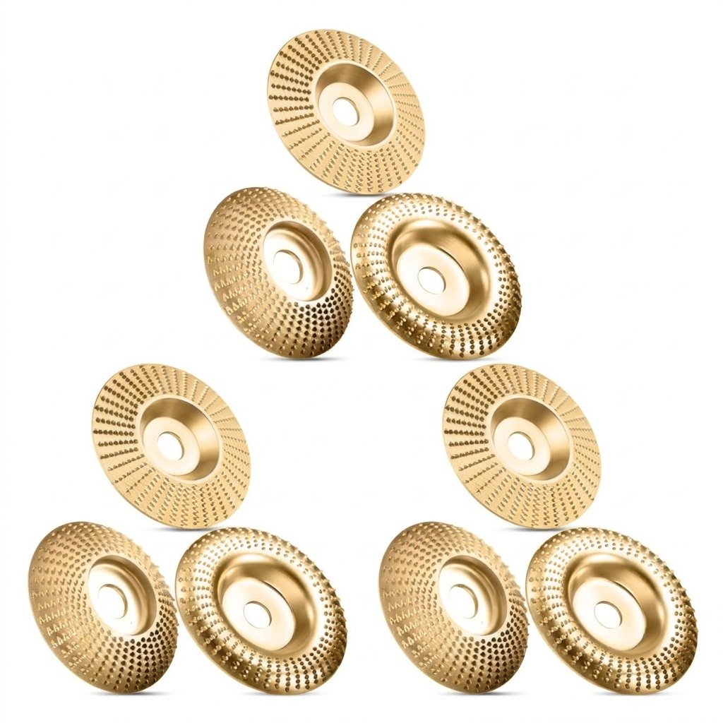 Heavy Duty Wood Carving Disc Set, 3 Piece Wood Grinding Disk & Sanding Discs for Angle Grinder