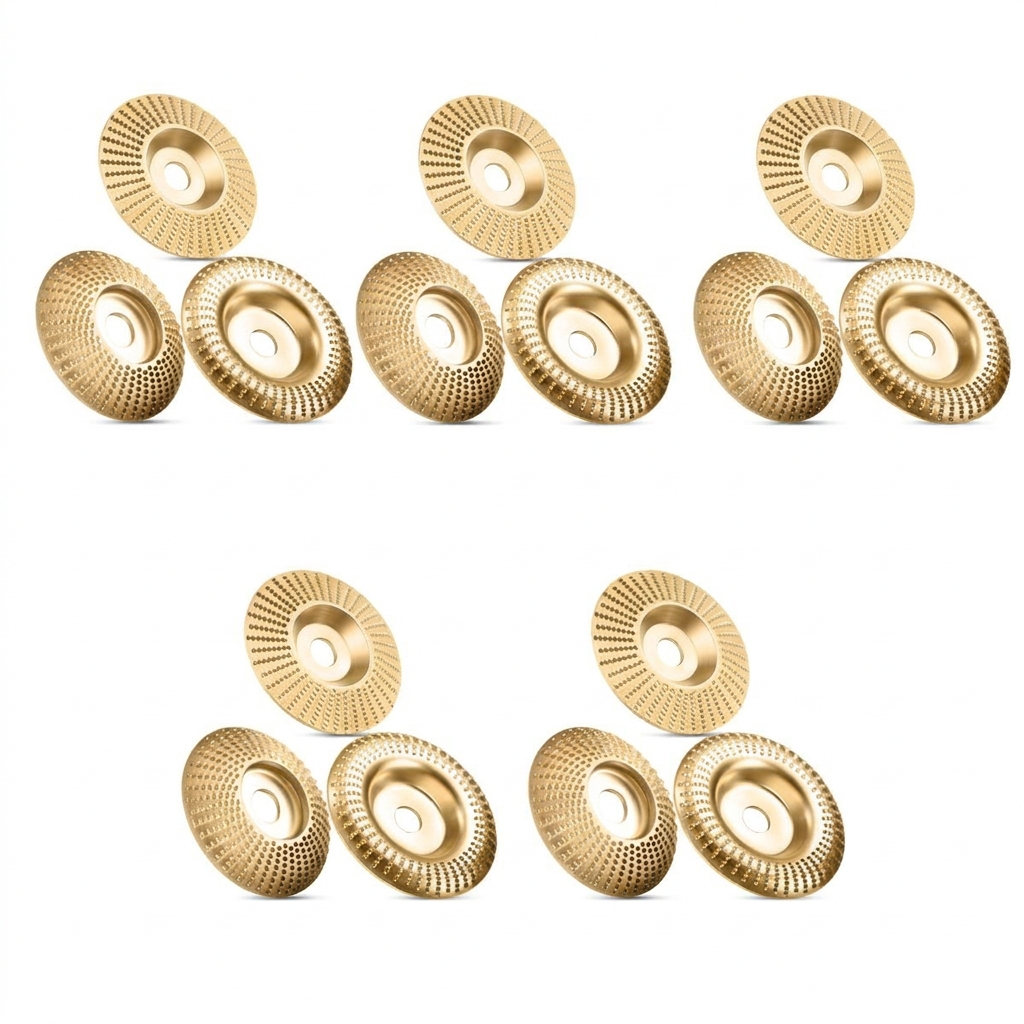 Heavy Duty Wood Carving Disc Set, 3 Piece Wood Grinding Disk & Sanding Discs for Angle Grinder