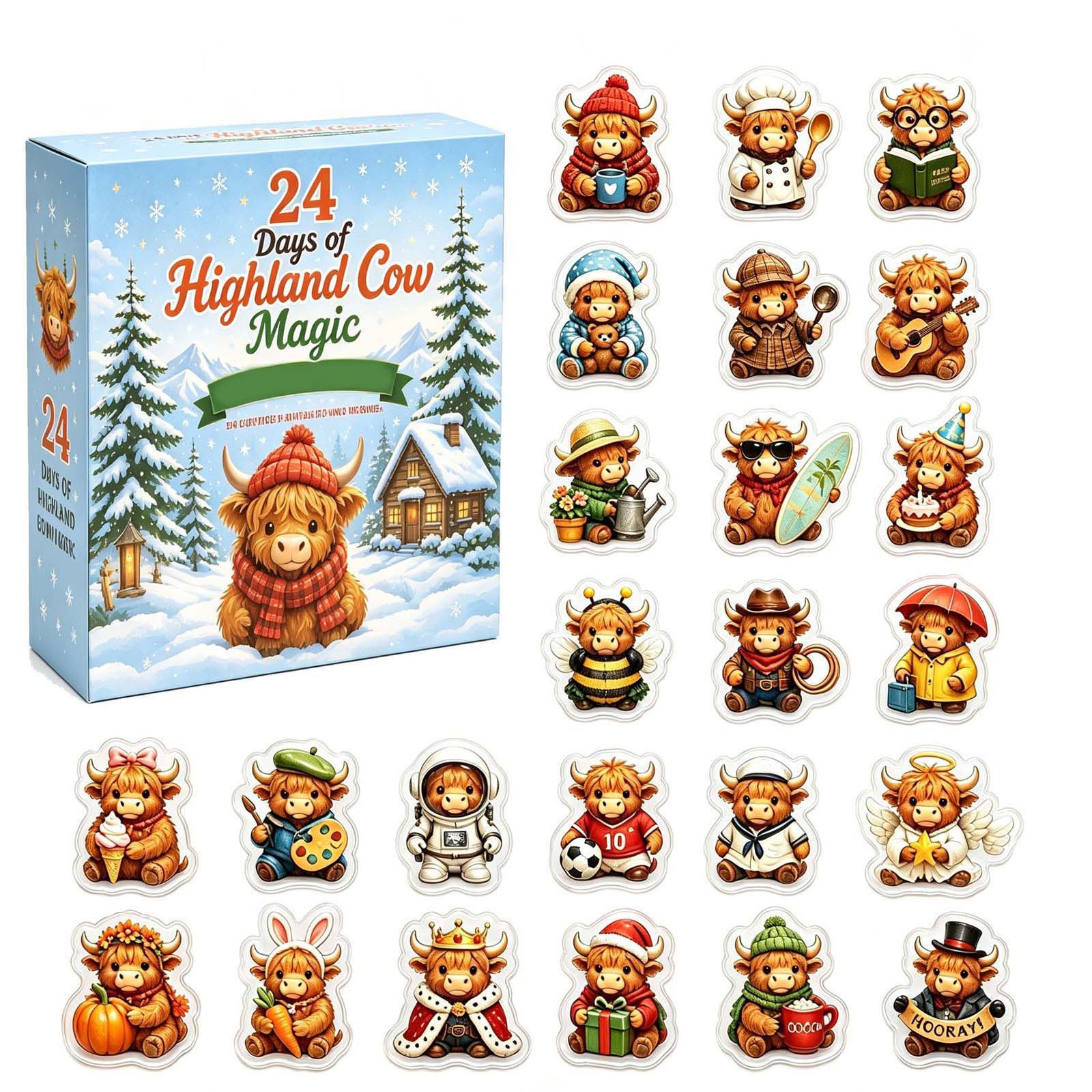 🎄 24-Day Mini Christmas Ornament Advent Calendar | 24 unique festive buildable designs with hanging loops—perfect for decorating Christmas trees, wreaths, and holiday displays 🧱
