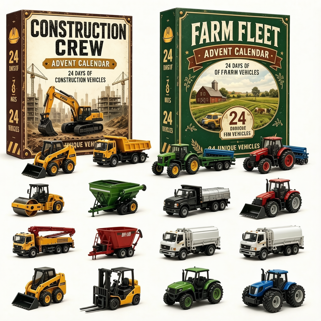 🚜 Build the Fleet Collection 24‑Day Vehicle Advent Calendar Series