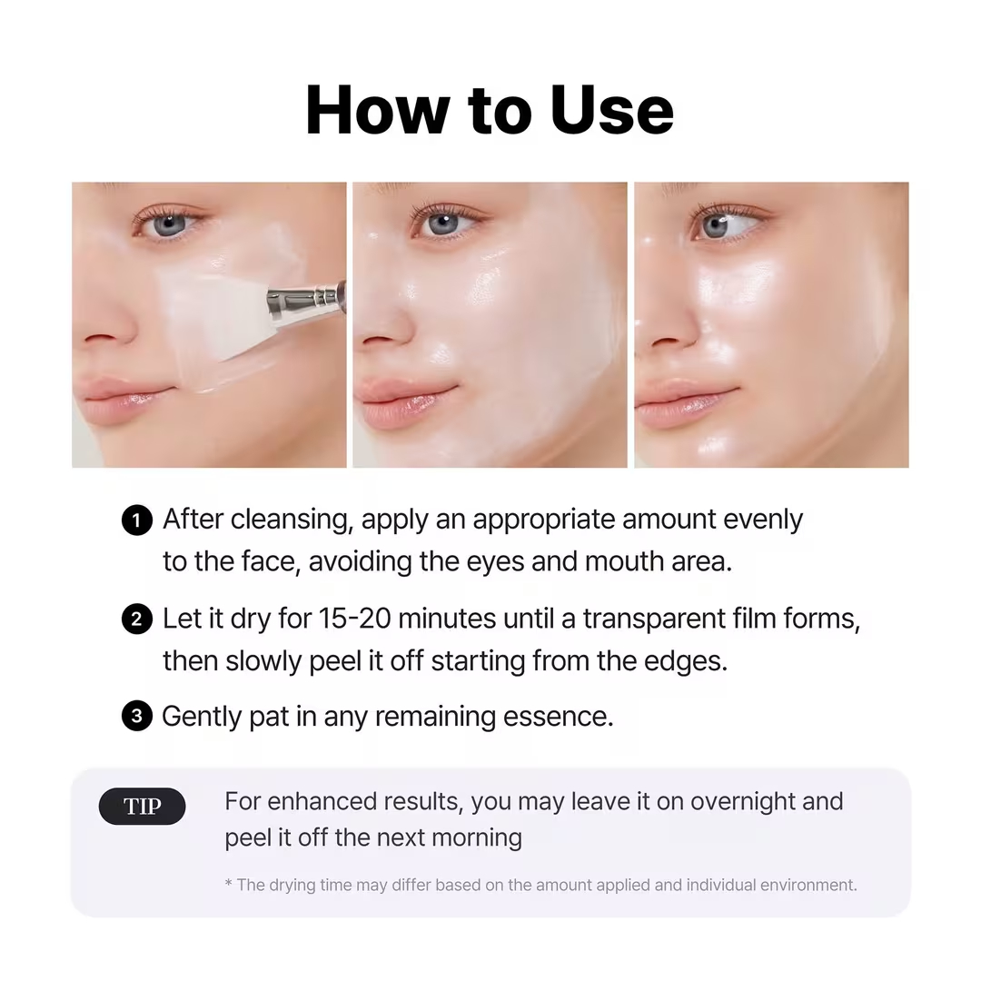 PDRN Exosome Skinplaning Glaze Mask with Collagen & Peptide