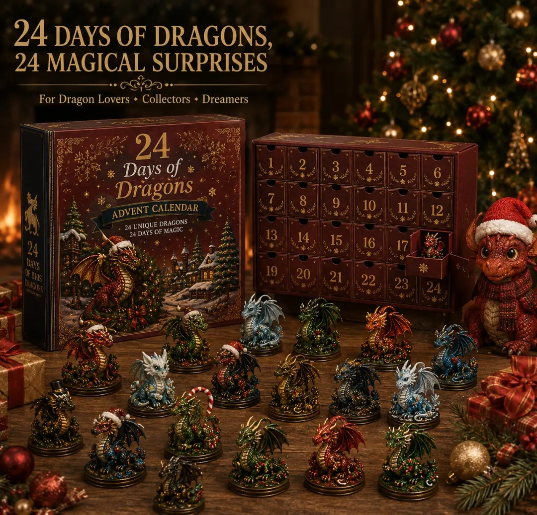 🦖 24 Days of Dinosaur Christmas Advent Calendar 2026 – 24 Collectible Dino Surprises