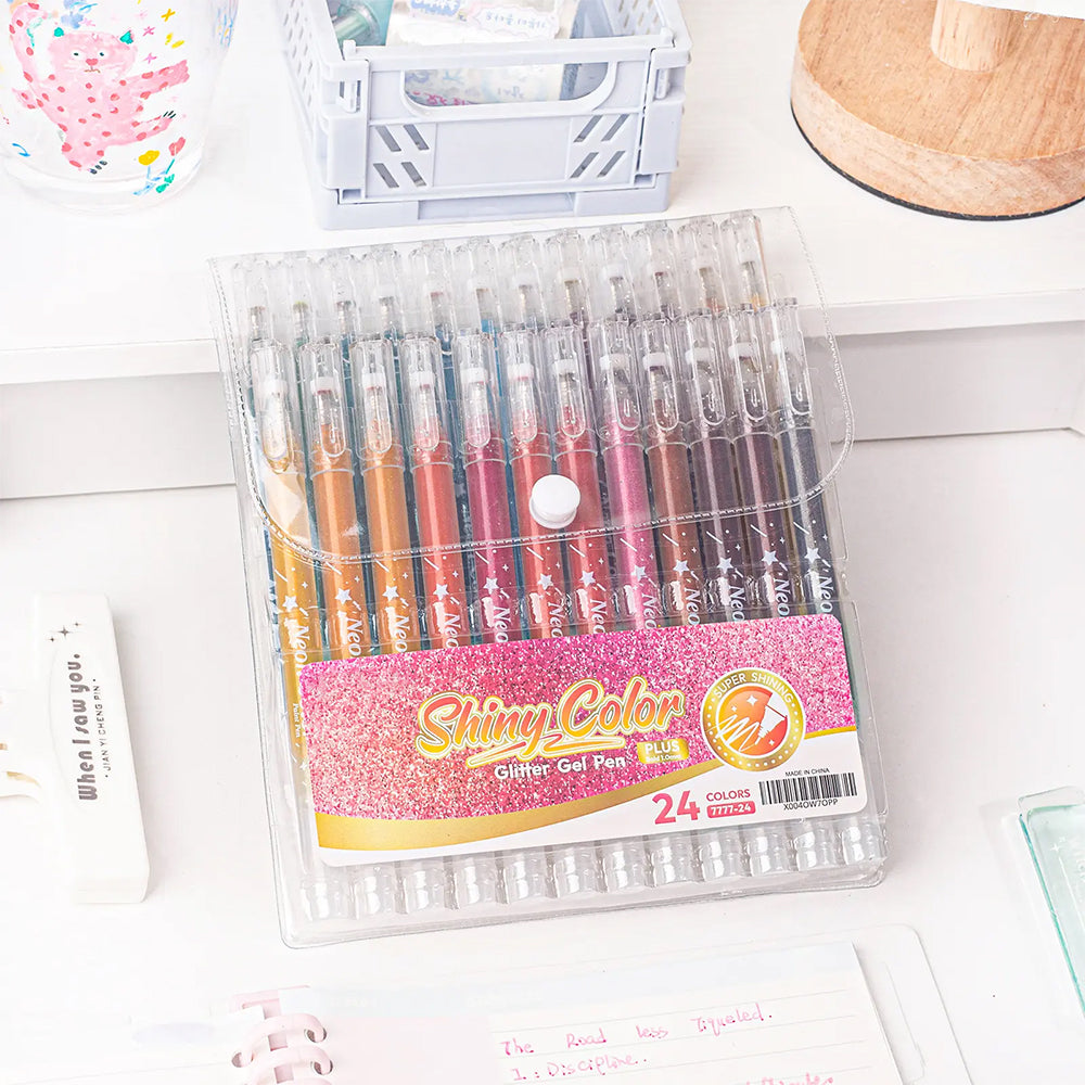 Glitter Gel Pens Metallic Drawing Set