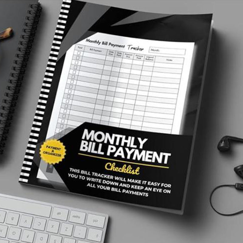 Cleaning Schedule Bill Tracker Notebook