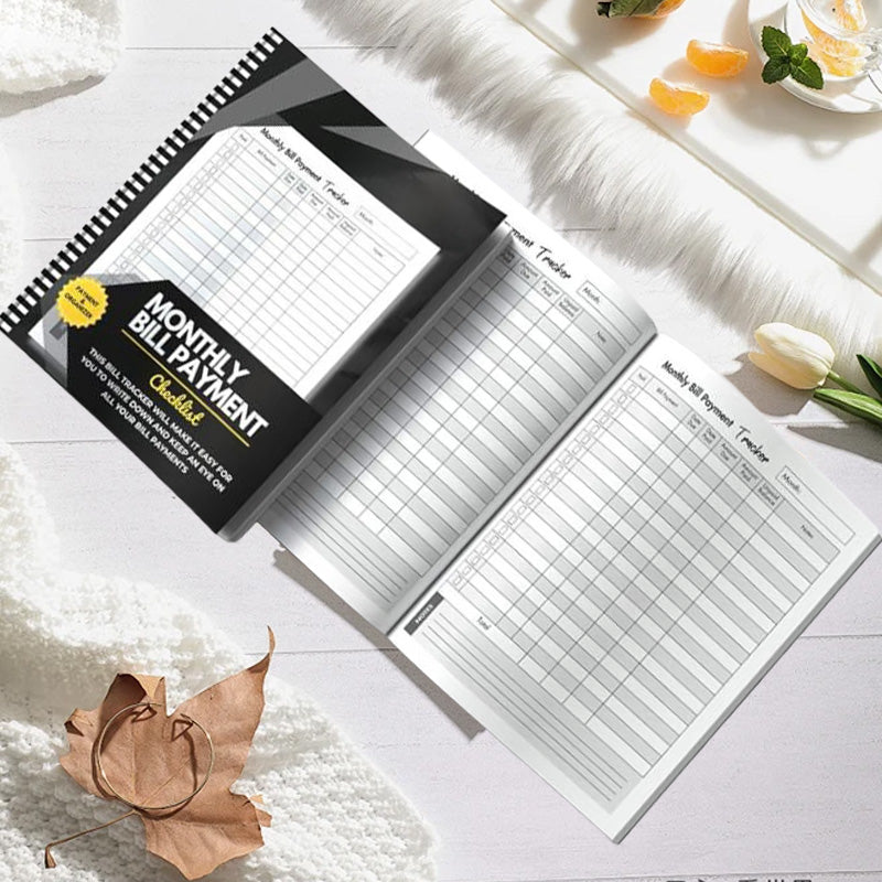 Cleaning Schedule Bill Tracker Notebook