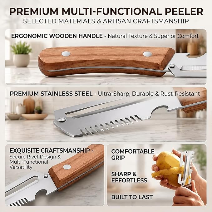 3-in-1 Vegetable Peeling Knife