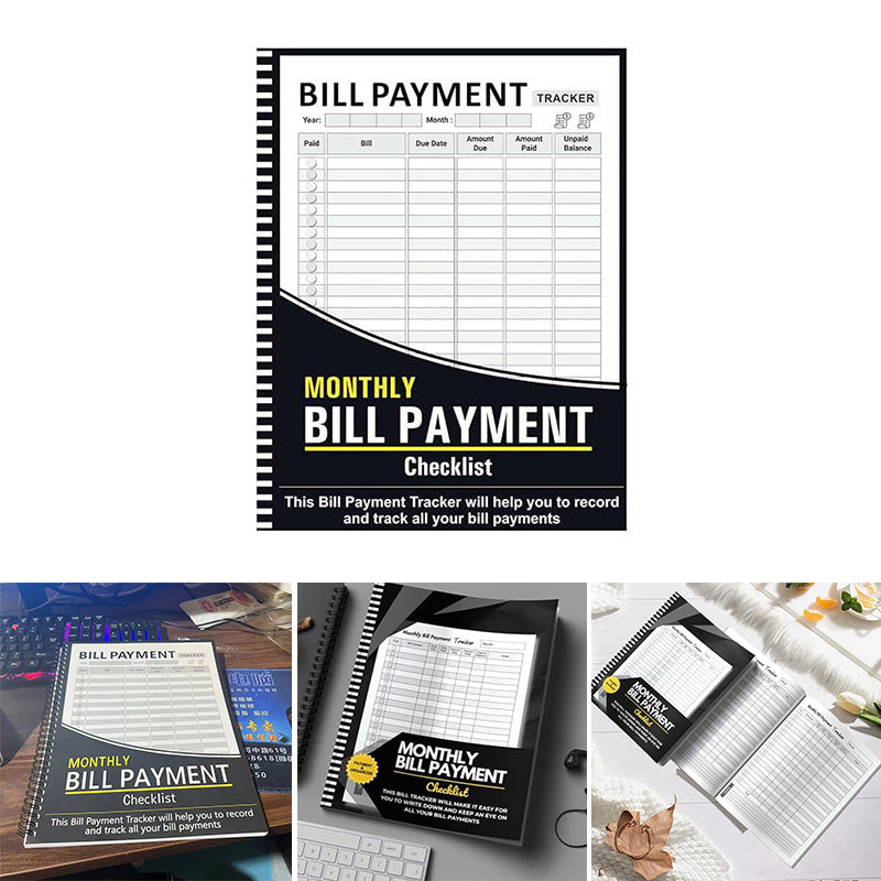 Cleaning Schedule Bill Tracker Notebook