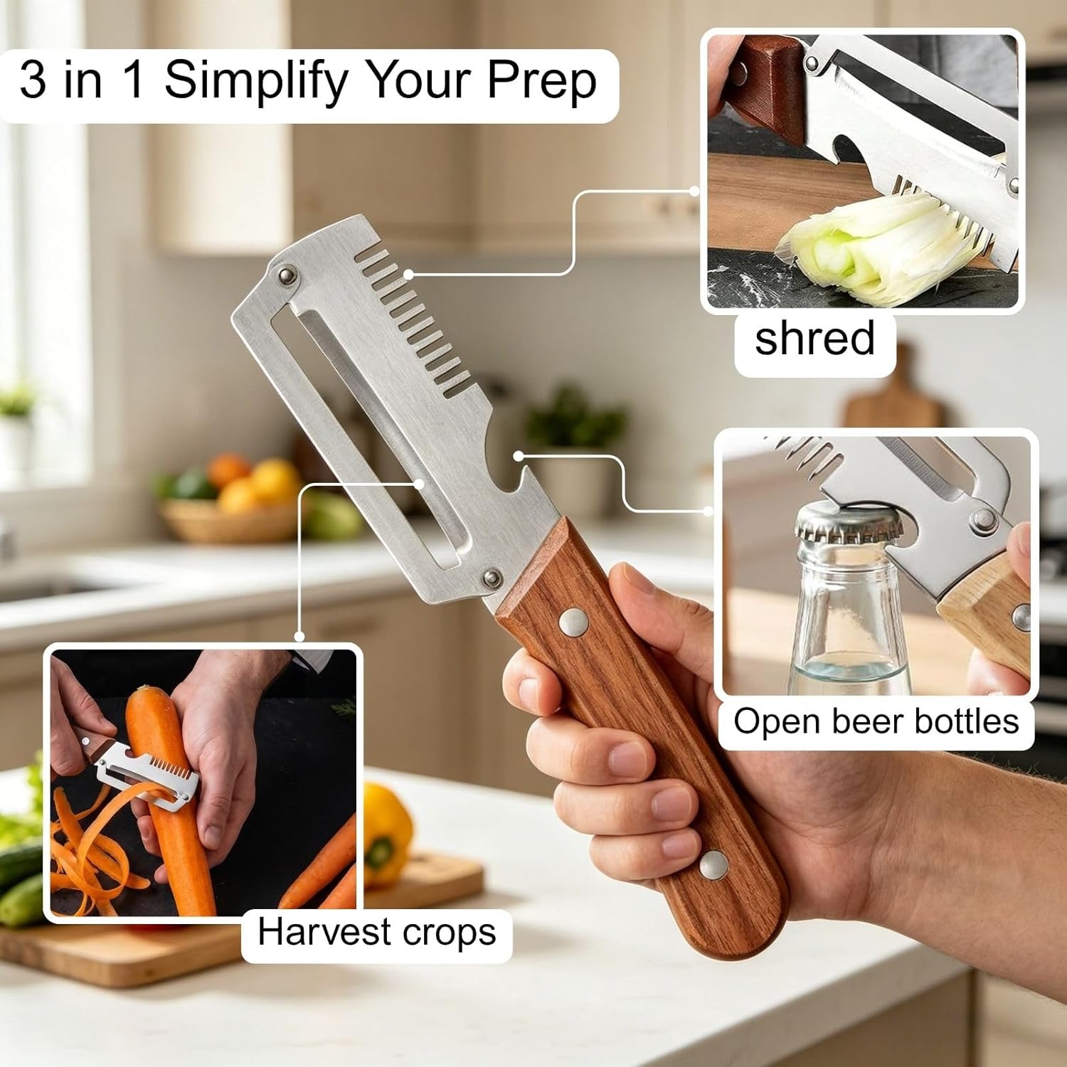 3-in-1 Vegetable Peeling Knife