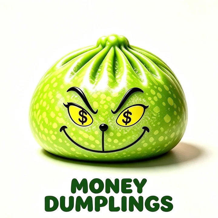 Funny Green Dumpling Squishy Toy – Slow Rising Squeeze Toy, Unique Christmas Gift