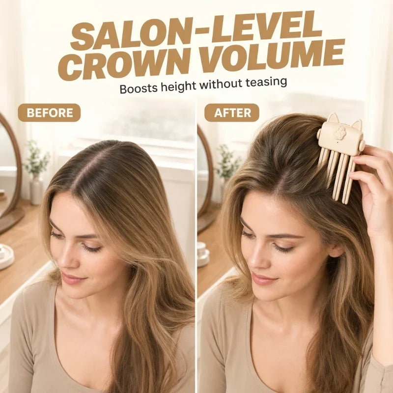 ⏳LAST DAY SALE ONLY ￡11.99!!🎉48K+ Sold 💇 Wireless Heated Volumizing Root Lift Clip, Portable Travel Hair Styling Tool for Flat Fine Hair
