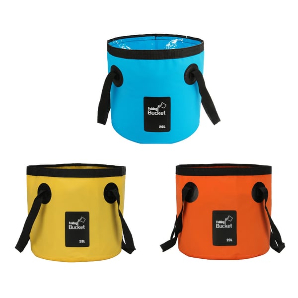 Collapsible Bucket, Camping Water Storage Container 5.3 Gallon(20L) Portable Folding Wash Basin for Traveling Hiking Fishing Boating Gardening