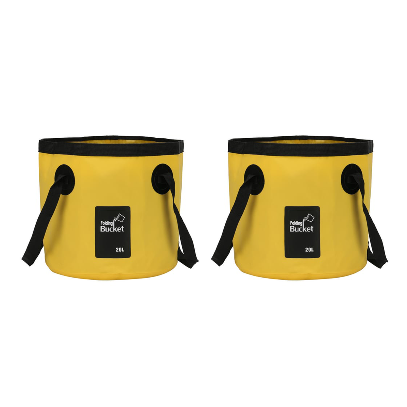 Collapsible Bucket, Camping Water Storage Container 5.3 Gallon(20L) Portable Folding Wash Basin for Traveling Hiking Fishing Boating Gardening