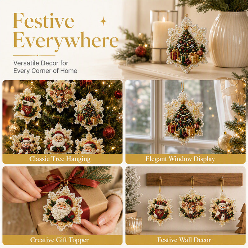 🔥Early Christmas Promotion 49% OFF🔥Christmas DIY Painting Hanging Ornaments Set