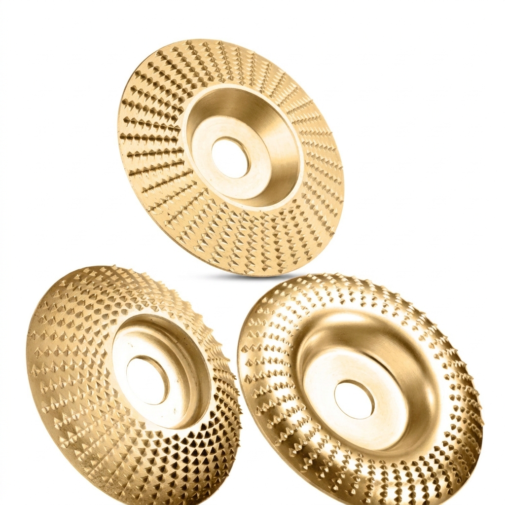 Heavy Duty Wood Carving Disc Set, 3 Piece Wood Grinding Disk & Sanding Discs for Angle Grinder